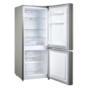 Réfrigérateur domestique à double porte avec congélateur inférieur de 105 litres, économie d'énergie, avec éclairage LED - Product Image 1