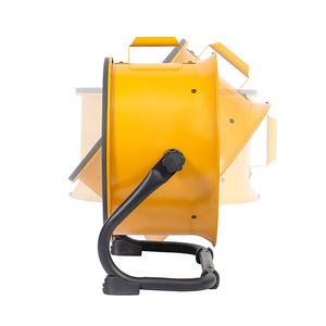 14-Zoll-Industrie-Trommel-Luftzirkulator Tragbarer Hochgeschwindigkeits-Boden ventilator mit Metall gehäuse Gelber Werkstatt-Garagen kühl ventilator - Product Image 4