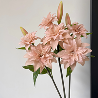 W-A1291 Fleurs artificielles de lys de bonne qualité, toucher réel, lys calla, fleurs artificielles pour la décoration de mariage et de la maison