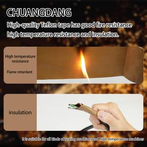 Cinta autoadhesiva de PTFE de un solo lado de alta calidad, tela resistente al calor, Material de enmascaramiento, corte acrílico sensible a la presión - Product Image 4