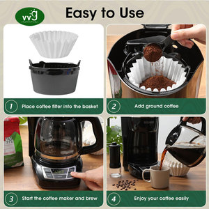 กระดาษกรองกาแฟแบบกรวย VVG สีธรรมชาติ ปรับแต่งได้ ใช้แล้วทิ้ง - Product Image 5