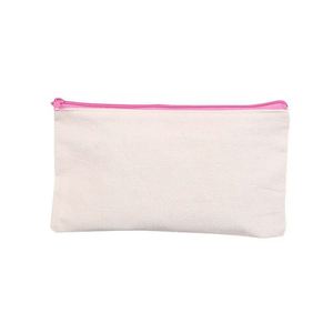 Bolsas de Aseo Ecológicas al por Mayor de Gran Capacidad, Bolsa de Maquillaje de Lona Personalizada para Viaje, Bolsa de Cosméticos de Algodón con Cierre de Lona - Product Image 4