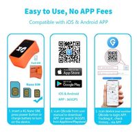 Collier GPS pour animaux de compagnie avec E-SIM 4G intégré, positionnement GSM/Beidou/LBS, suivi en temps réel, étanche IP66, carte SIM