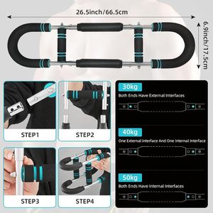 40-100lb có thể điều chỉnh điện Twister Bar ngực vai cánh tay Thiết bị tập luyện ngực huấn luyện viên cánh tay Exerciser saker Twister cánh tay huấn luyện viên - Product Image 4