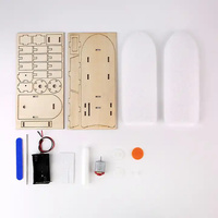 Kit de construction de bateau à monter soi-même, kit 3D de construction de bateau en bois, bateau à vapeur à palettes, jouet d'expérience scientifique d'enseignement créatif
