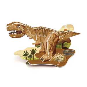 Vente en gros de papier 3D d'animal de dessin animé mignon, jouet éducatif de bricolage, cadeau de puzzle classique pour enfants, <span class=keywords><strong>dinosaure</strong></span> en mousse - Product Image 3