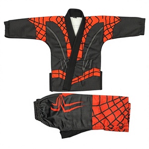 Kimono de Jiu-Jitsu Brésilien pour Adultes Style Spider-Man |   Uniforme d'arts martiaux BJJ personnalisé pour super-héros, pantalon assorti en polyester/coton - Product Image 1