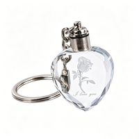 Vente en gros de porte-clés en cristal 3D personnalisés avec logo, écologiques, imprimés UV, emballage en boîte cadeau - Cadeaux promotionnels souvenirs