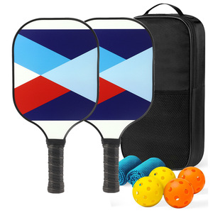 Pickleball Paddle Set Fiberglass 2 Paddles 4 Balls Carry Bag Anti <b>Slip</b> Grip Tape Entertainment Outdoor Sports Equipment - Product Image 4