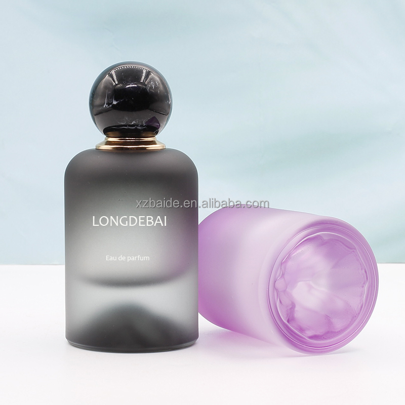perfume spray bottle luxury looking 30ml frosted glass variety of color options hot stamping options