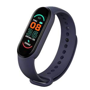 Bracelet intelligent B11 QW66 avec bracelet en silicone, accéléromètre en plastique, écran tactile, moniteur de fréquence cardiaque, de pression artérielle, de sommeil et d'oxygène sanguin - Product Image 1