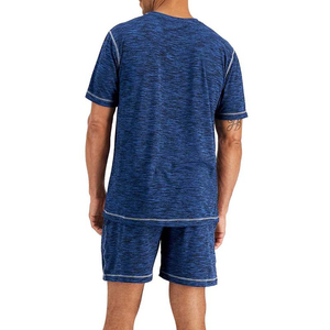 Survêtement d'été surdimensionné brodé sérigraphie Streetwear survêtement personnalisé en coton t-shirt court short 2 pièces grande taille - Product Image 3
