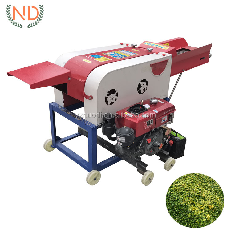 corn silage chopper machine cow straw hay forage chopper crusher small mini chaff cutter machine on sale