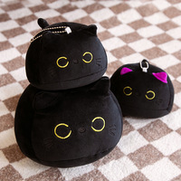 Saint Valentin cadeaux ornement belle bande dessinée en peluche anime jouets en peluche simons chat noir oreillers en peluche poupée