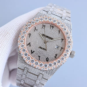 Orologio Automatico Meccanico di Lusso con Diamanti per Uomo, Hip Hop, Moissanite VVS, Cinturino in Acciaio Inox, Cristallo Zaffiro, Movimento ETA, 100 Bar - Product Image 4