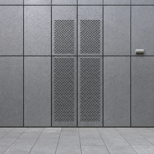 Panel de Ventilación Rectangular Perforado de Aluminio con Imitación de Piedra para Fachada Exterior de Edificios - Product Image 1
