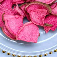 Chips de Rábanos Rojos Fritos, Salados, Naturales y Saludables de Primera Calidad, al por Mayor, para Snacks Familiares