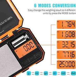 Cella di carico della macchina di pesatura 200g/0.01g bilancia digitale bilancia tascabile elettronica 2 * batteria AAA Display LCD retroilluminato blu - Product Image 4