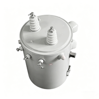 Transformateur monophasé compact immergé dans l'huile 10 kVA, léger, monté sur poteau, régulateur de puissance 400 V 220 V 60 Hz pour zones isolées