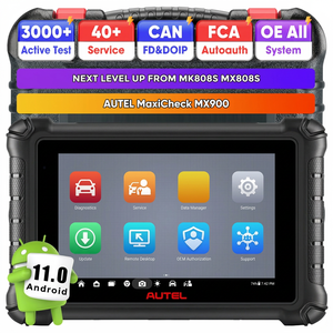 เครื่องมือวินิจฉัยยานยนต์ MaxiCheck MX900 Auto OBD2 ระดับมืออาชีพ พร้อมอุปกรณ์ทำความสะอาดหัวฉีดน้ำมันเชื้อเพลิง ระบบ Android 11 ไร้สาย สำหรับรถยนต์ทุกยี่ห้อ - Product Image 1