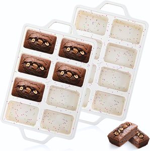 Molde para Pasteles de Silicona Antiadherente de Platino LFGB, con 8 Cavidades en Forma de Cuboide, Libre de BPA, para Hornear Muffins - Product Image 1