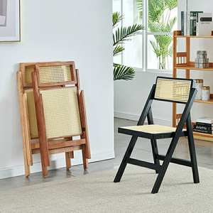 HANYEE Cafe Cane <span class=keywords><strong>sillones</strong></span> al aire libre mimbre comedor conjunto de 4 4 plazas jardín conjunto al aire libre mimbre chaise <span class=keywords><strong>vintage</strong></span> ratán silla - Product Image 5