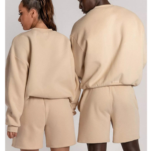 Set di felpe <span class=keywords><strong>in</strong></span> due pezzi e pantaloncini Oversize per donna, Design del logo della personalità della moda - Product Image 3