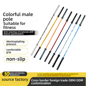 Barra Olímpica Recta de Acero para Fabricantes, Barra de Pesas Competitiva, Barra de Acero Duradera Negra para Ejercicio de Músculos Centrales - Product Image 2
