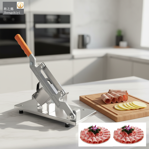 핫팟 레스토랑용 수동 소고기 롤 슬라이서 소형 냉동육 슬라이싱 도구 가정용 수동 야채 감자칩 절단기 - Product Image 3