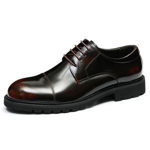 2025 New Style British Formal <b>Shoes</b>-Men's Round-Toe Oxford <b>Shoes</b>-Comfortable Business <b>Shoes</b> with <b>Height</b> <b>Increasing</b> - Product Image 6