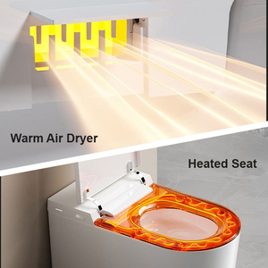 WaterMark Certified Smart <strong>Toilet</strong> With Foot Sensor Lid And Warm Air Drying For Residential Projects - Product Image 3