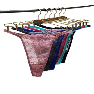 New Style Sexy Underwear Sexy Transparent Lace Girls G strings Fancy Lace Lady Thong G-strings