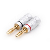 20 prises banane Audio HIFI de 4MM, connecteur plaqué or 24K avec verrouillage à vis, pour haut-parleur, Jack