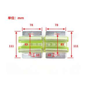 Mitsubishi <span class=keywords><strong>Hollow</strong></span> <span class=keywords><strong>Rail</strong></span> W M tipe angkat tambahan sepatu baja panduan Counterweight 10mm 16mm suku cadang Modern untuk Mitsubishi bekas - Product Image 2