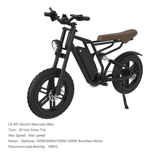 <span class=keywords><strong>Bici</strong></span> <span class=keywords><strong>Elettrica</strong></span> da Montagna Fuoristrada per Adulti CS-M1 con Pneumatici Fat da 20 Pollici per Passaggio Senza Ostacoli, Disponibile nel Magazzino USA - Product Image 5