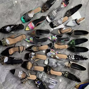 Kadın yüksek topuklu yeni kelebek dekoratif Rhinestones kare açık ayak kalın topuk sandalet toptan - Product Image 1