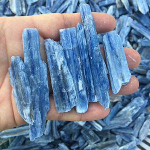Naturale di guarigione della pietra preziosa Crudo Blu calcite bastone di cristallo grezzo point wand celestina kyanite lame per la decorazione - Product Image 5
