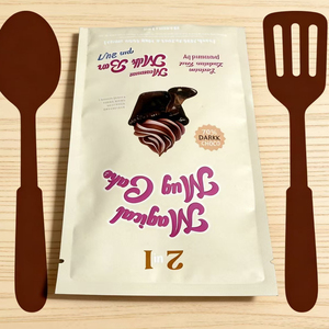 Sachet d'emballage alimentaire imprimé sur mesure, scellé sur trois côtés, pour biscuits et poudre à lever, avec encoche de déchirement - Product Image 6