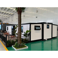 Maison préfabriquée pliable de 30 pieds à double aile extensible pour la vie en famille