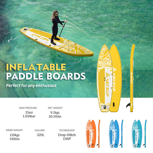 Tabla de <span class=keywords><strong>Paddle</strong></span> Surf Inflable OEM de 11.5 pies con Tecnología Drop Stitch, 33 Pulgadas de Ancho Extra, <span class=keywords><strong>SUP</strong></span> Rígido para Turismo con Accesorios Completos - Product Image 1