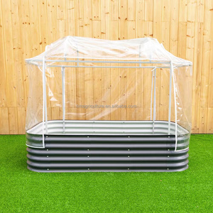 OEM ODM Grande jardinière décorative en acier galvanisé Lit de jardin surélevé en métal pour l'extérieur pour les légumes, les fleurs et les herbes Maison - Product Image 2