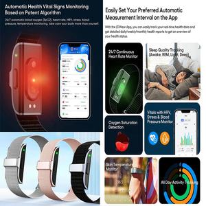 Appareils connectés électriques intelligents, montres connectées IA, moniteurs d'activité physique, moniteurs <span class=keywords><strong>de</strong></span> santé et <span class=keywords><strong>de</strong></span> fréquence cardiaque (HRV), bracelets connectés, montres intelligentes - Product Image 4