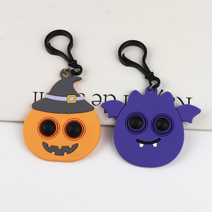 Personnalité mignonne dessin animé Halloween fantôme porte-clés pendentif sac à dos polyvalent soulagement du Stress rongeur exterminateur - Product Image 3