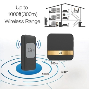 Easy Installation Waterproof Adjustable Volume <strong>52</strong> Chimes Wireless <strong>Doorbell</strong> - Product Image 2