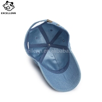 Gorra de Béisbol Unisex de Mezclilla con Visera Corta, Tejido Transpirable e Impermeable, Bordado 3D, Hebilla Dorada de Cobre - Excelente