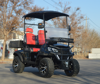 Carrito de Golf Eléctrico de Alta Calidad con 2 Asientos, Homologado para Circular por la Calle, con Batería de Litio y Neumáticos Todoterreno para Turismo