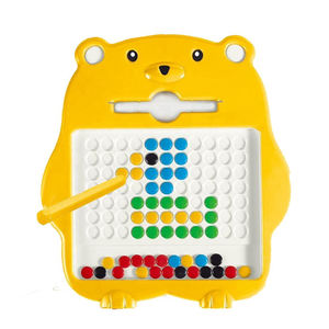 Tableau magnétique en plastique ABS avec stylos - Jouet éducatif DIY pour enfants, idéal pour les voyages, 20,5x20,5cm, pour la peinture artistique - Product Image 6