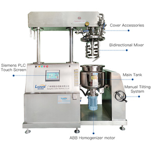 Phòng thí nghiệm sử dụng đường xi-rô homogenizing trộn Tank Mayonnaise chân không chất nhũ hóa Maker mỹ phẩm Lotion <span class=keywords><strong>Mixer</strong></span> - Product Image 5