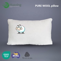 Vente en gros australienne 100% laine certifiée marque de laine Durable ferme Dormir luxe Oreiller insert pour lit Oreillers doux