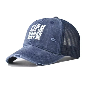 Gorra Trucker Unisex Personalizada con Bordado, 5 Paneles, Ajustable, de Malla, Estilo Béisbol, Casual, Transpirable, para las Cuatro Estaciones, Tipo Dad Hat, Venta al Por Mayor - Product Image 1